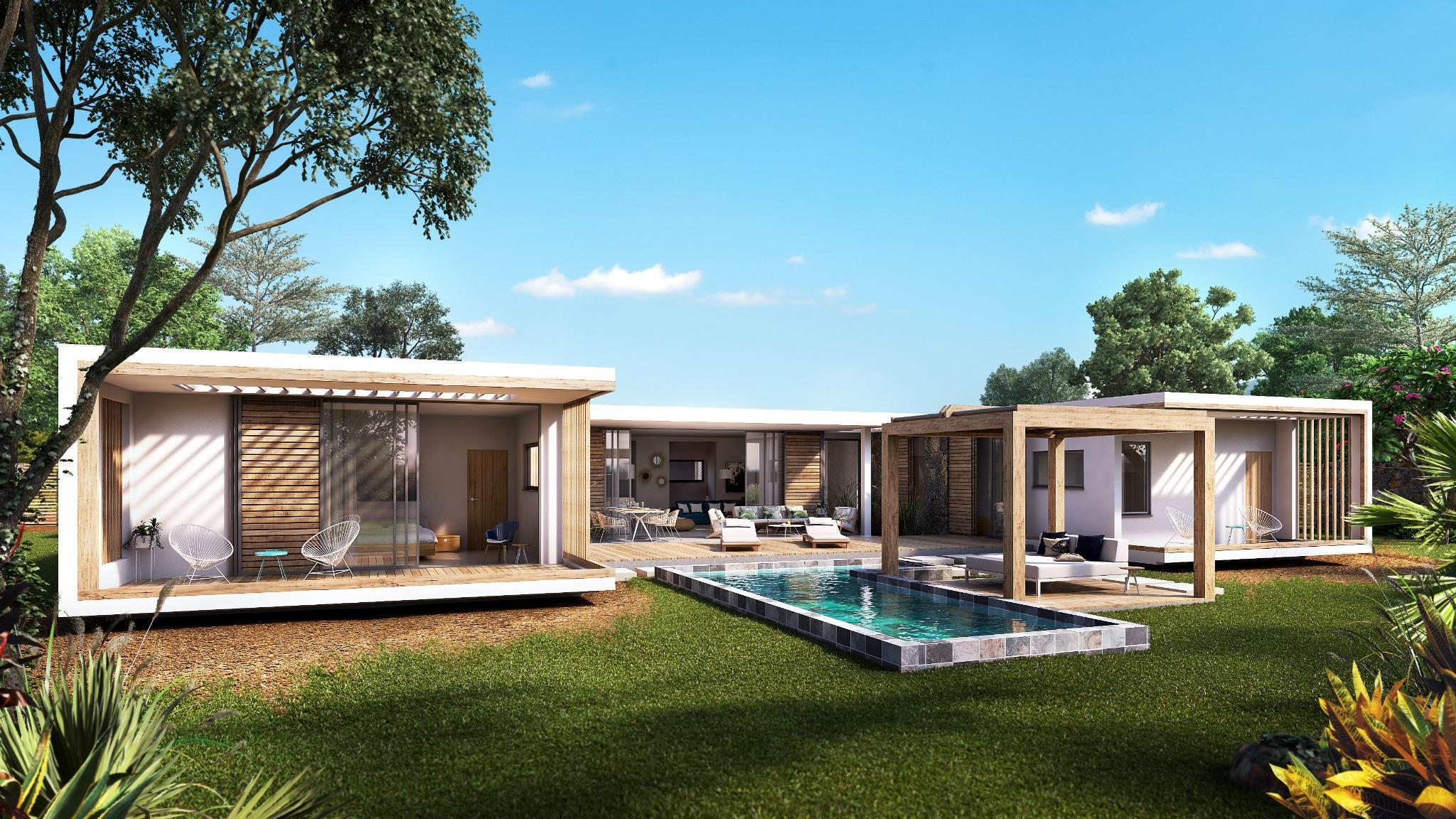 Projet PDS – A VENDRE – Villas de Luxe de type contemporain au coeur du village de Tamarin.