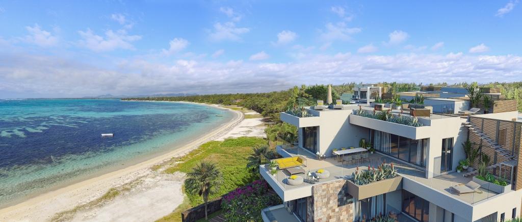 FOR SALE – Luxury living beachfront penthouse is nestled on the beautiful East Coast of the island in a quiet residential area in Poste Lafayette.