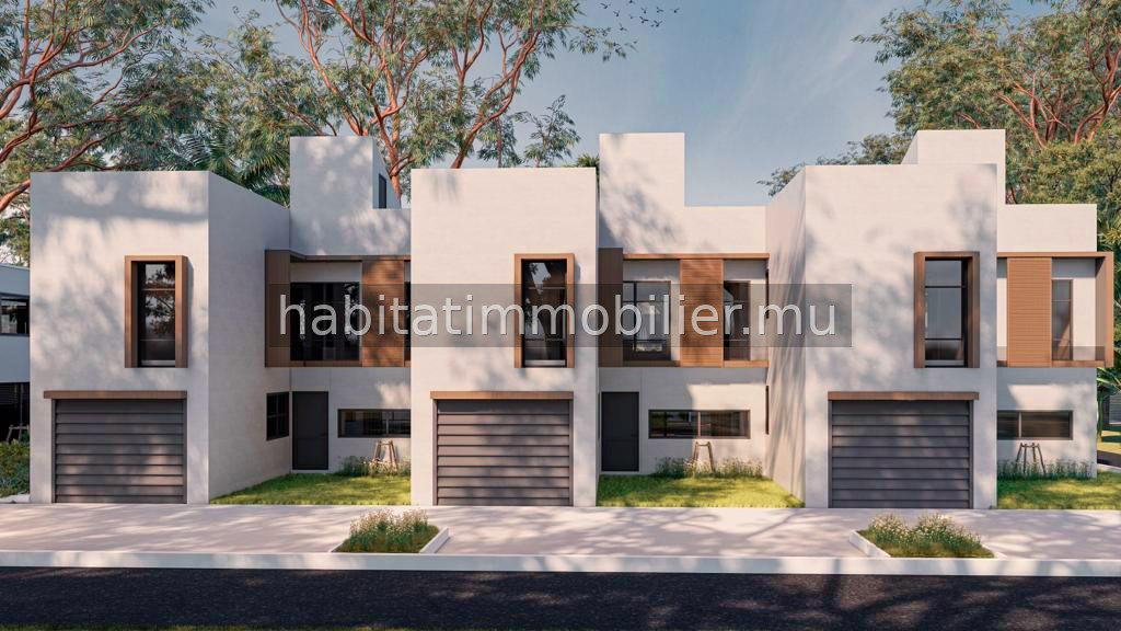 Découvrez un nouveau projet sur plan captivant de 3 townhouses, idéalement situé dans l’avenue prestigieuse John Kennedy à Floréal